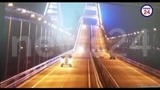 Гори единственият мост между Крим и Русия! Мостът е взривен с камион с експлозиви, първи кадри - Videoclip.bg